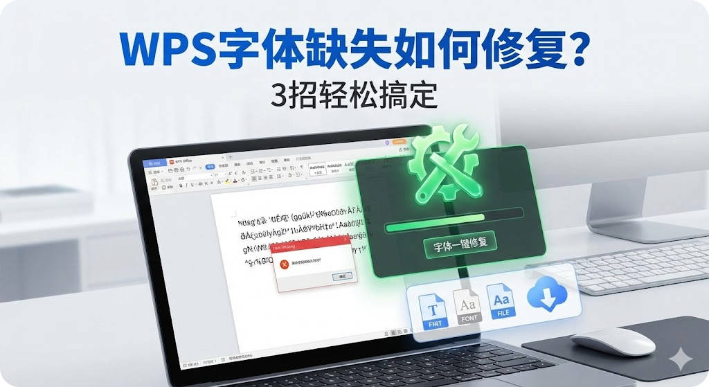 WPS字体缺失如何修复