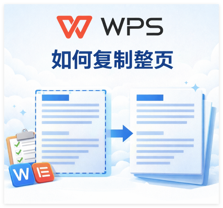 WPS 如何复制整页