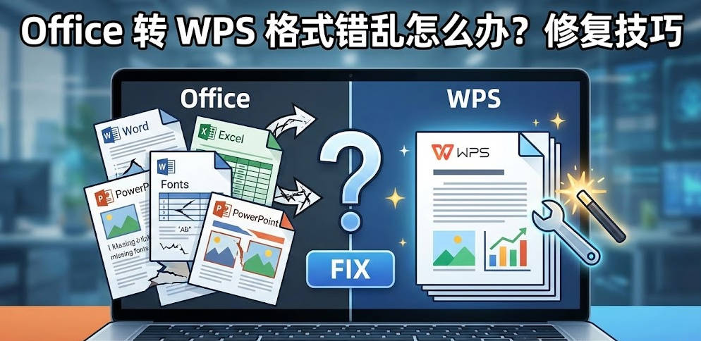 Office 转 WPS 格式错乱怎么办