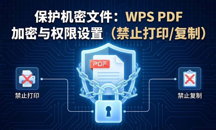 WPS PDF 加密与权限设置