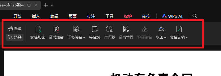 WPS PDF 加密与权限设置