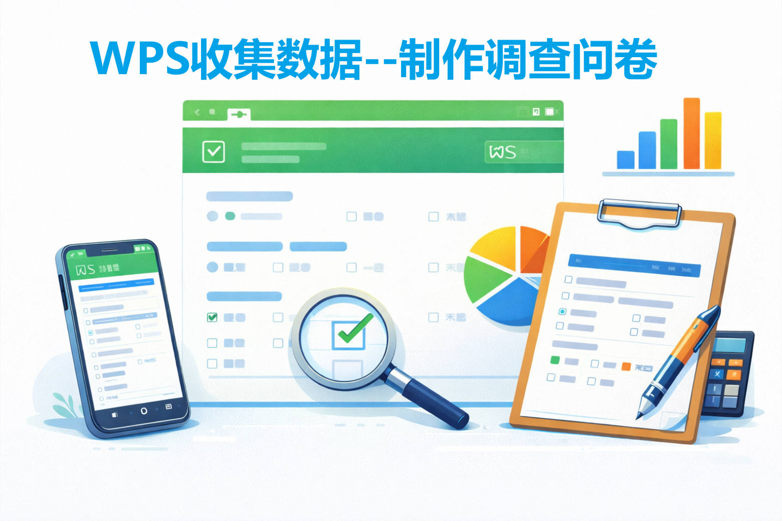 WPS如何制作问卷调查与数据统计