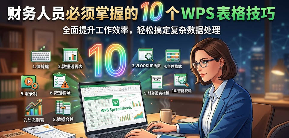 财务人员必须掌握的 10 个 WPS 表格技巧