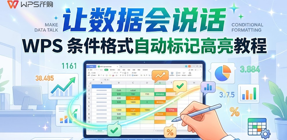 WPS 条件格式自动标记