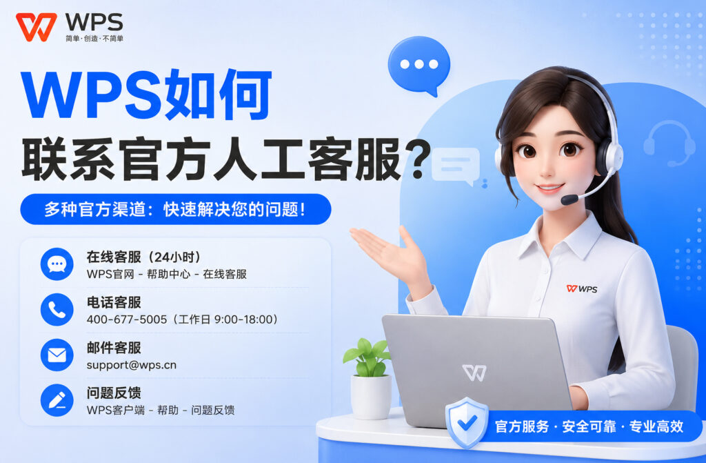 WPS如何联系官方人工客服