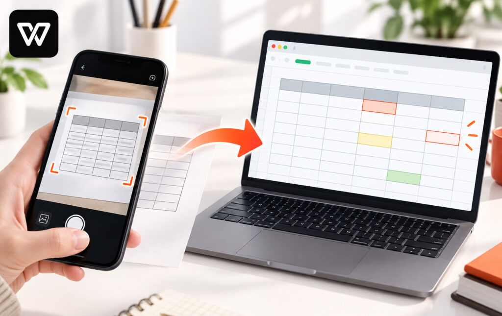 WPS怎么把图片表格转换成Excel